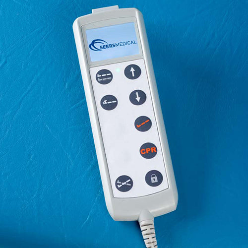 Seers CLINNOVA Versa Pro Medical Couch Digital Display Handset with live feedback of
height (cm), backrest angle (°) and tilt angle (°)