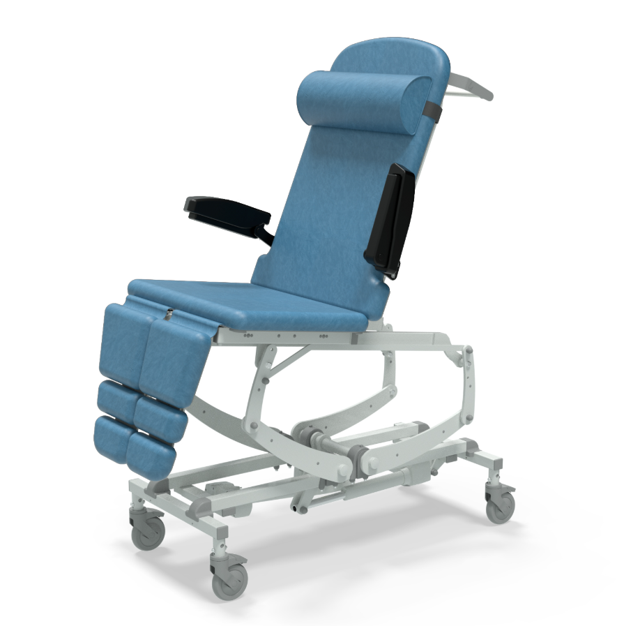 Seers CLINNOVA Versa Pro Medical Couch NV0495-CLS
Electric Height Elevation &amp; Tilt
Electric Backrest
Electric Dual Foot Sections
Independently Braking Castors
Classic Base