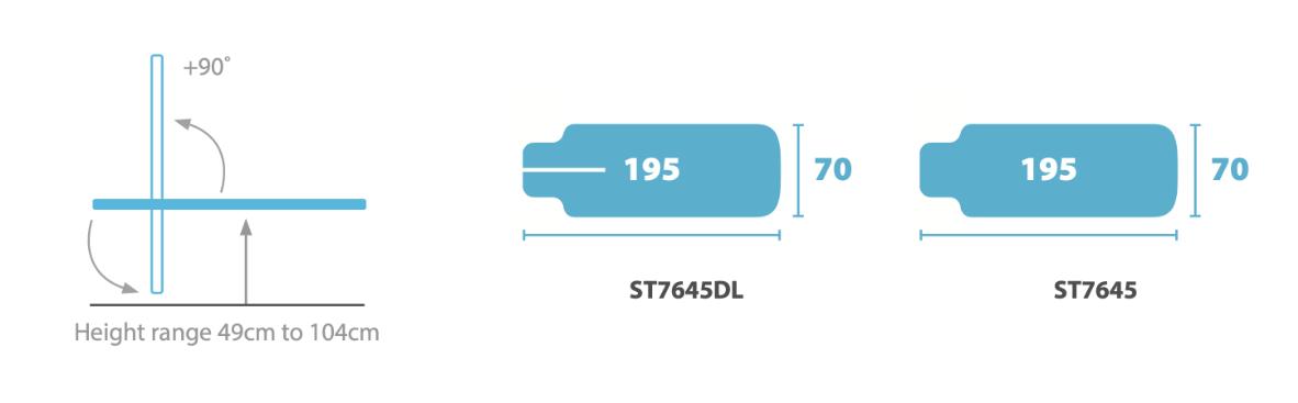 Seers Standard Therapy Tilt Table specifications