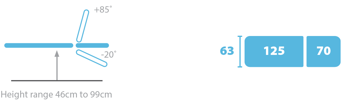  Seers Sterling 2 Section Couch  height range