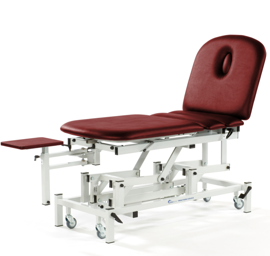 Seers Therapy Traction Table ST6567 Electric Supplied with Traction Mount in Burgundy