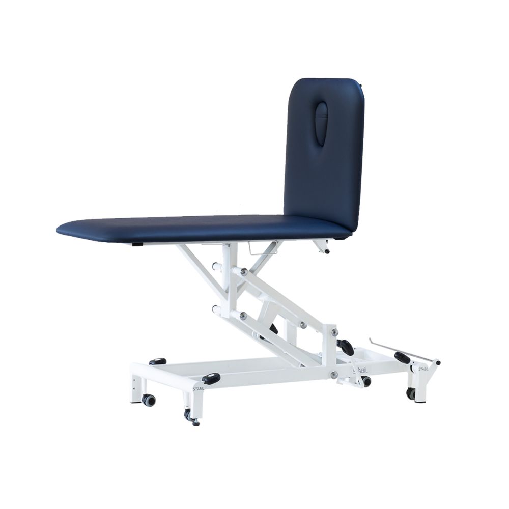 Stabil Komfort 2-Section Treatment Table charcoal raised height upright sitting position