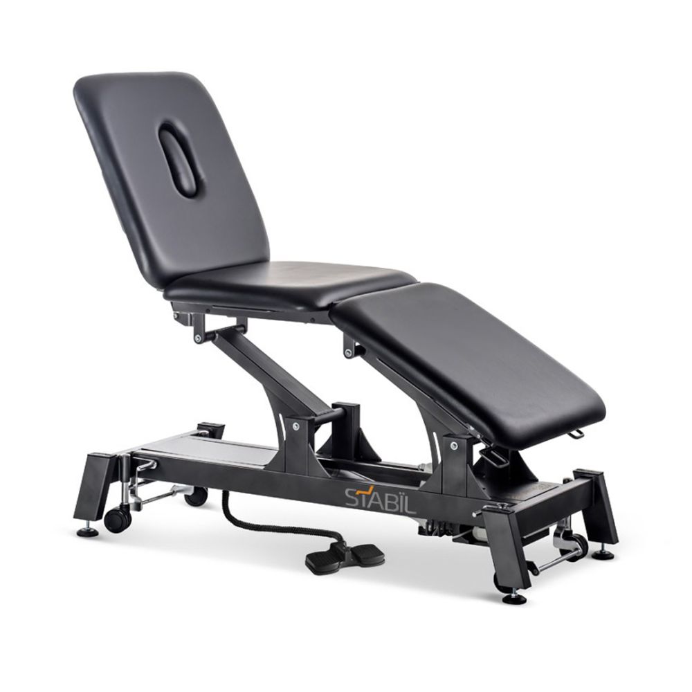 Stabil Pro 3-Section Treatment Table Black leg section down