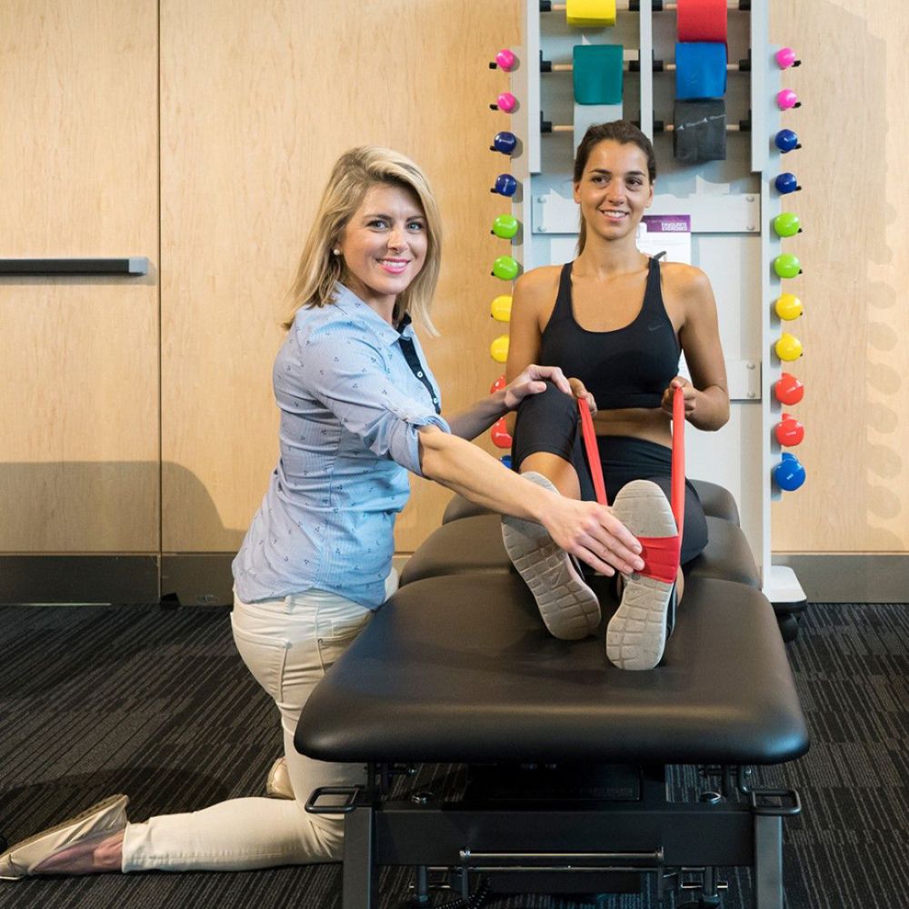 Stabil Pro Shorthead 3-Section Electric Treatment Table- Black in use 