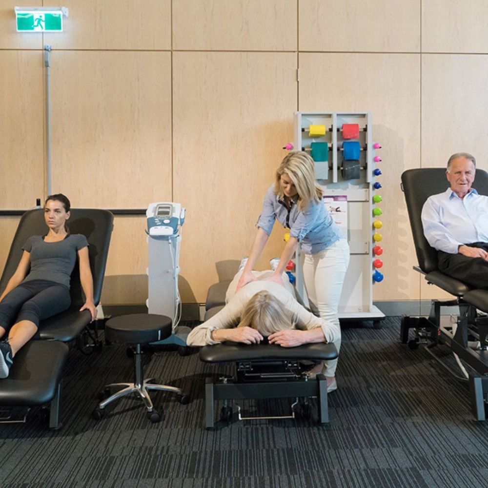 Stabil Pro Shorthead 3-Section Electric Treatment Table- Black in use 6