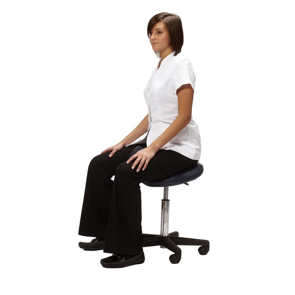 Stabil Saddle Stool in use