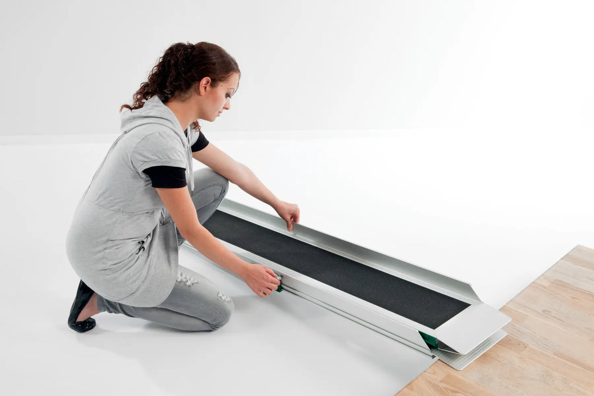 Stepless Guldman EasyFold Pro 3 Ramp being placed