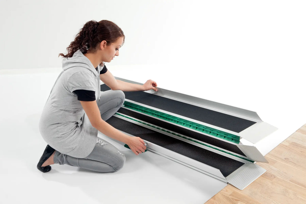 Stepless Guldman EasyFold Pro 3 Ramp being folded