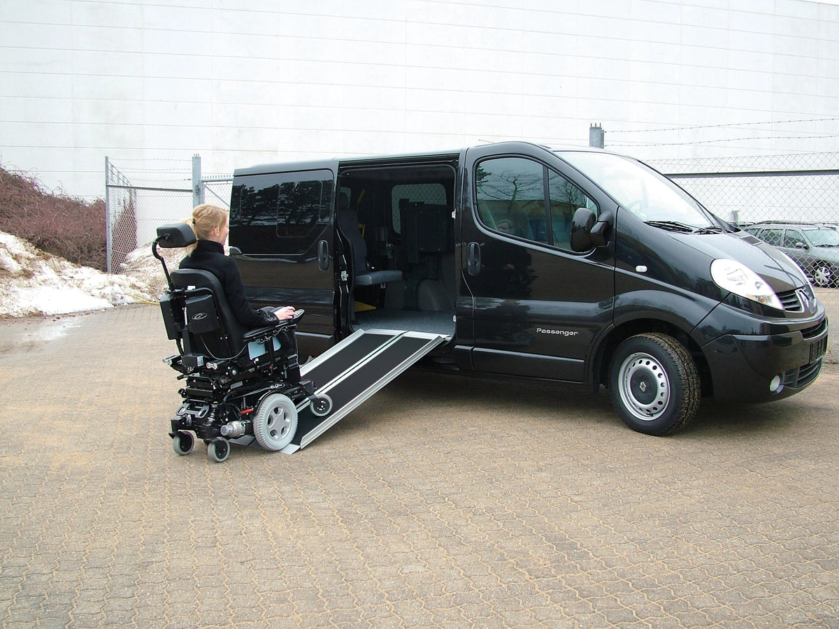 Stepless Guldman EasyFold Pro Ramps in use on a car