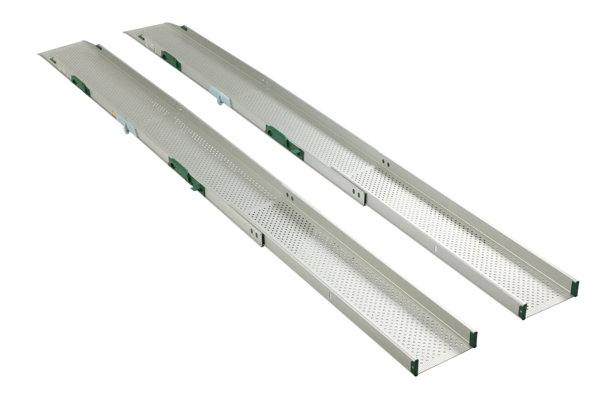 Stepless Guldman Folding Telescopic Ramp unfolded