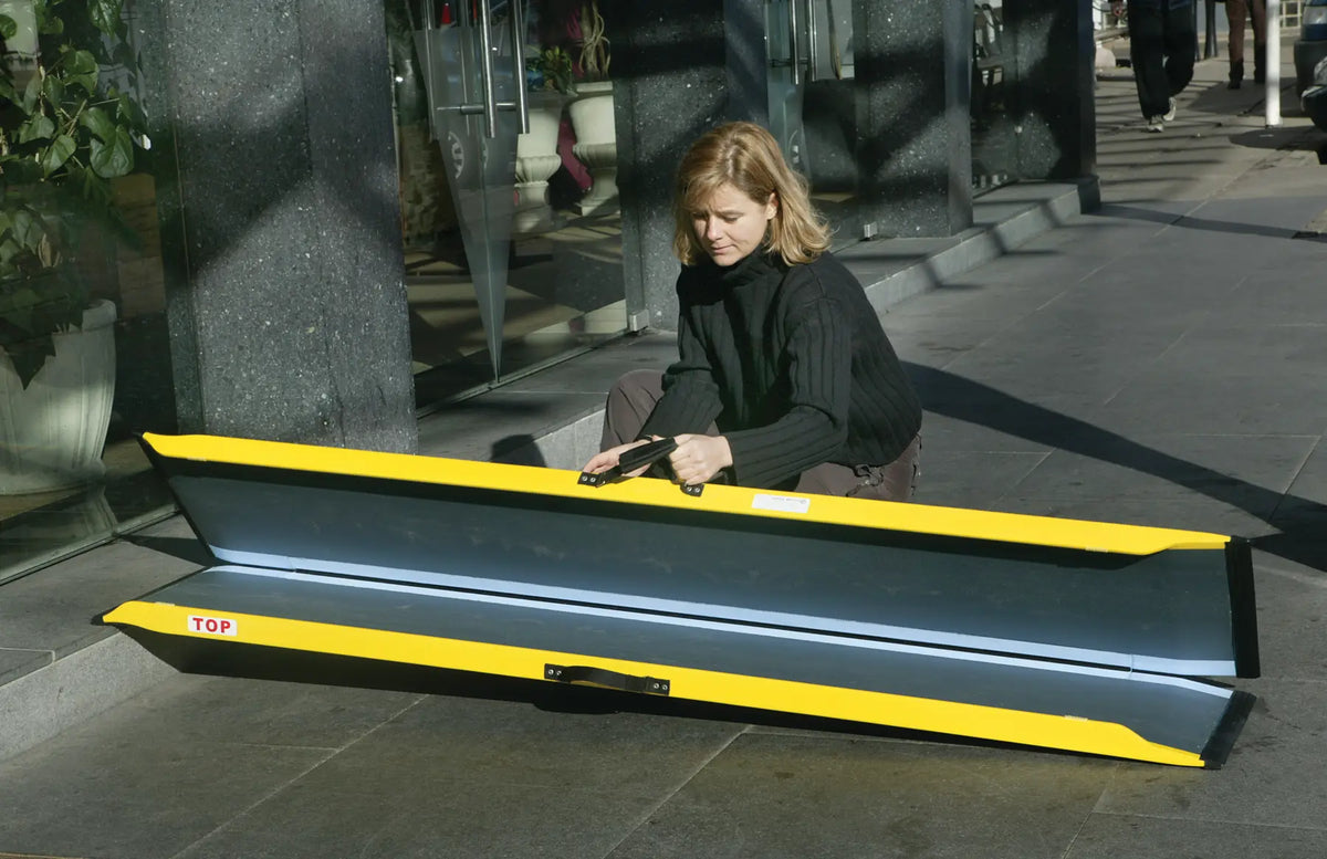 Stepless Guldman Lite Ramp being unfolded
