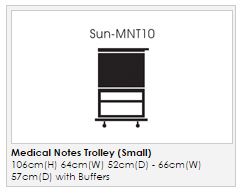 Sunflower Medical Medical Notes Trolley specifications
