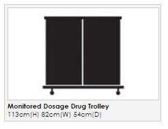 Sunflower Medical  Monitored Dosage System Trolley Large dimensions