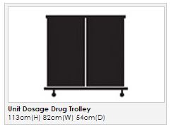 Sunflower Medical Unit Dosage System Trolley Large dimensions