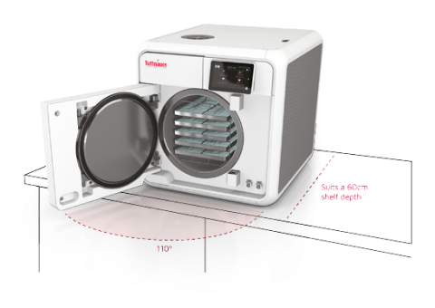 Tuttnauer T-Edge Autoclave dimensions