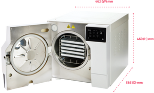 Tuttnauer T-Top Autoclave dimensions
