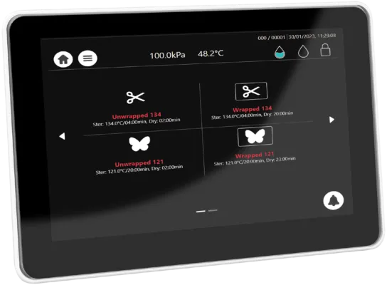 Tuttnauer T-Top Autoclave display panel