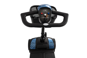VanOs Travelux Tiempo Mobility Scooter compact blue control panel