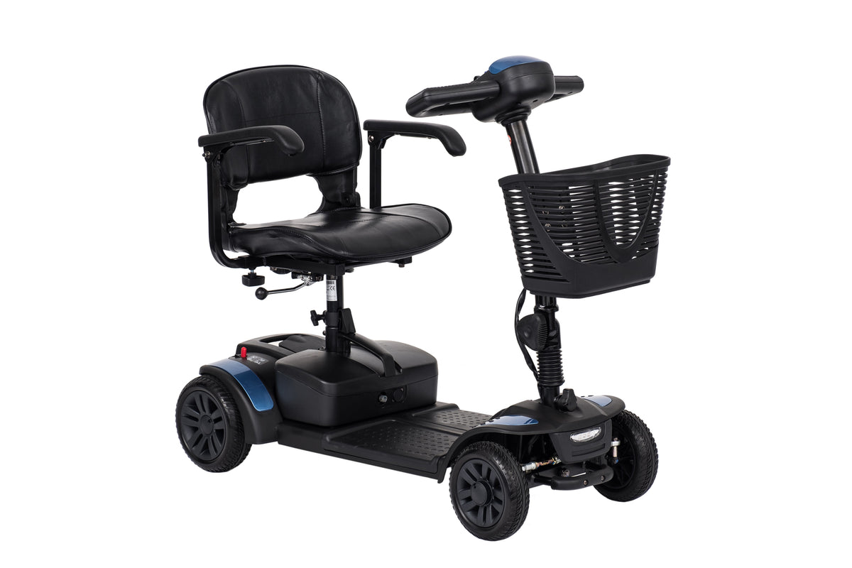 VanOs Travelux Tiempo Mobility Scooter compact blue