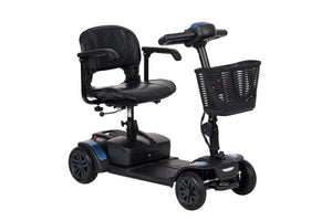 VanOs Travelux Tiempo Mobility Scooter compact blue