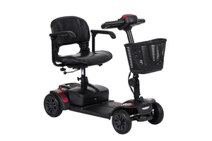 VanOs Travelux Tiempo Mobility Scooter compact red