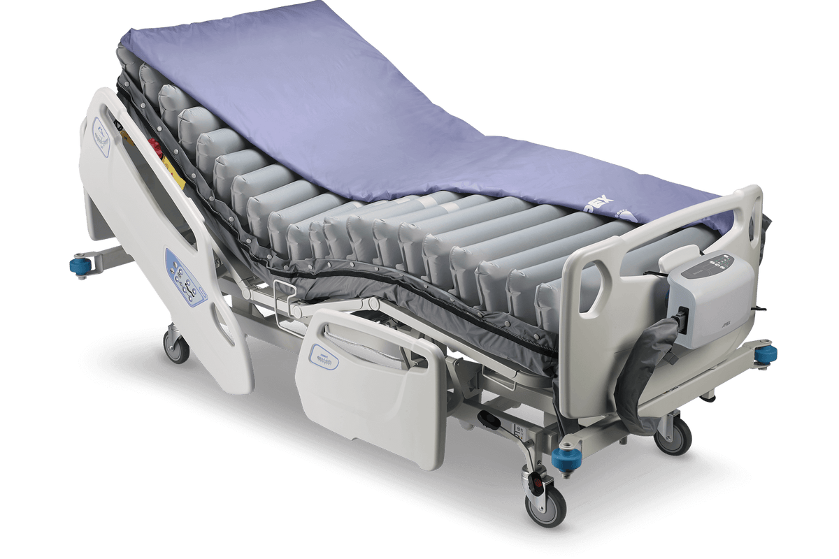 Wellell Apex Medical Domus Auto Advanced Alternating Pressure Redistribution Mattress on Bed
