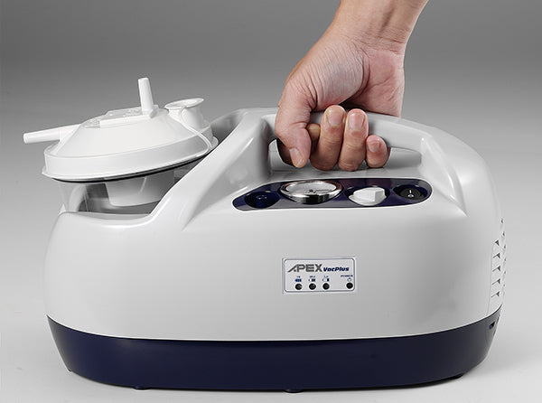 Wellell Apex Vac Plus Portable Suction Unit carry handle