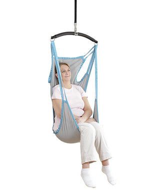 Winncare Hammock Sling With Optional Head Support Mesh in use