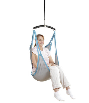 Winncare Hammock Sling Without Optional Head Support Mesh in use