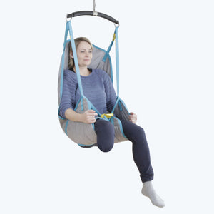 Winncare Universal Amputee Sling with head support in use