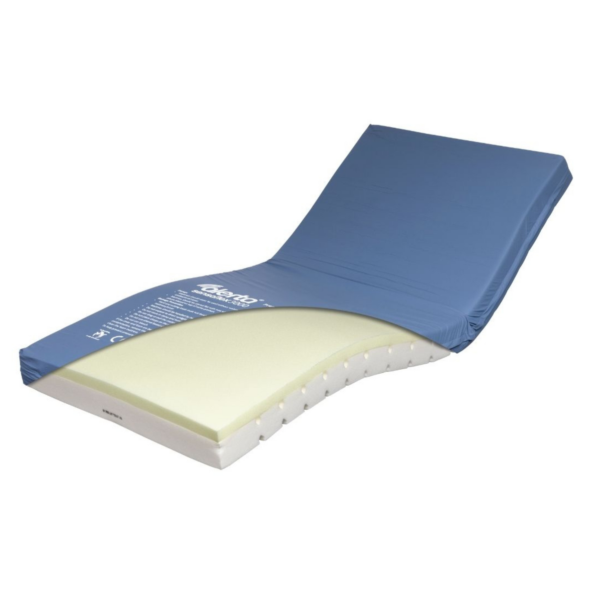 Alerta Sensaflex 3000/4 High Risk Profiling Memory Foam Mattress for Hospital, Nursing, and Care Home Comfort, Ulcer Prevention