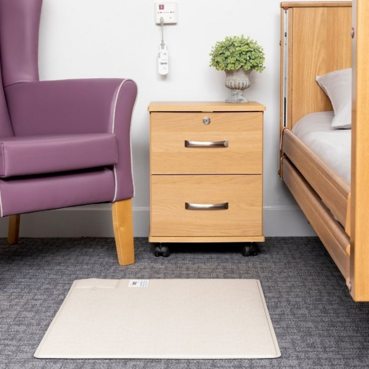 Alerta ,Wireless Floor Alertamat,Reliable Patients Safety Mat with Wireless Connectivity close up view