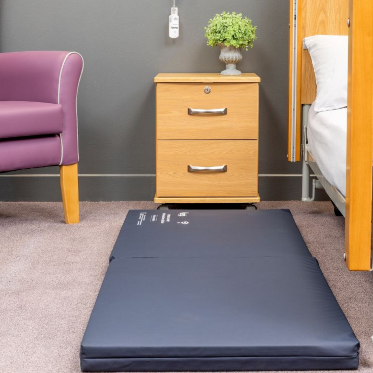 Alertamat ,Crash Mat with Wireless Nurse Call Alert,Fall Prevention and Quick Response Solution,Continuous Wave Transmitter