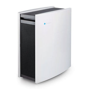 Blueair | Classic 405 Air Purifier with Particle Filter | Smart & Effective Air Purification for Small to Medium Rooms Wi-Fi Enabled Control, and Durable Steel Construction side view