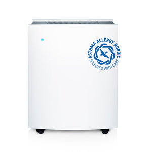 Blueair | Classic 605 Air Purifier with SmokeStop Filter | Powerful Air Purifier for Large Rooms with Innovative Technology | WiFi Enabled, VOC Filtration, and App Control for Enhanced Comfort and Clean Air Quality front side view