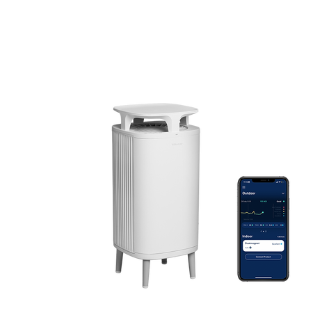 Blueair | DustMagnet 5210i Air Purifier | Captures 99% of Airborne Dust | HEPASilent™ Filtration for Cleaner Air, Less Noise | Stylish Design with Smart Features full view