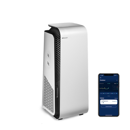 Blueair | HealthProtect 7440i with SmartFilter Air Purifier | Advanced HEPASilent Ultra™ Technology, 24/7 Virus Defense, Omni-Directional Airflow full view