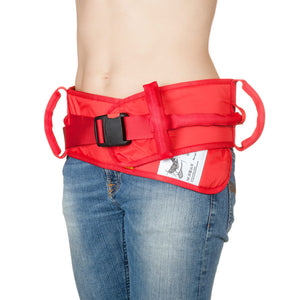 Direct Healthcare Group EasyBelt Sit-to-Stand and Walking Support Belt worn by woman front view 