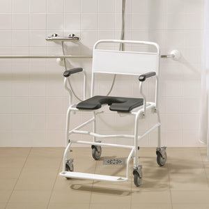 Direct Healthcare Group Heavy Duty Commode Shower Chair Bariatric in the shower / bath room