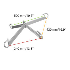 Direct Healthcare Group RFL X4 Sling Bar dimension