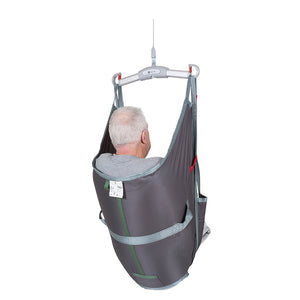 Direct Healthcare Group AmpSling polyester patient hoisted back view 