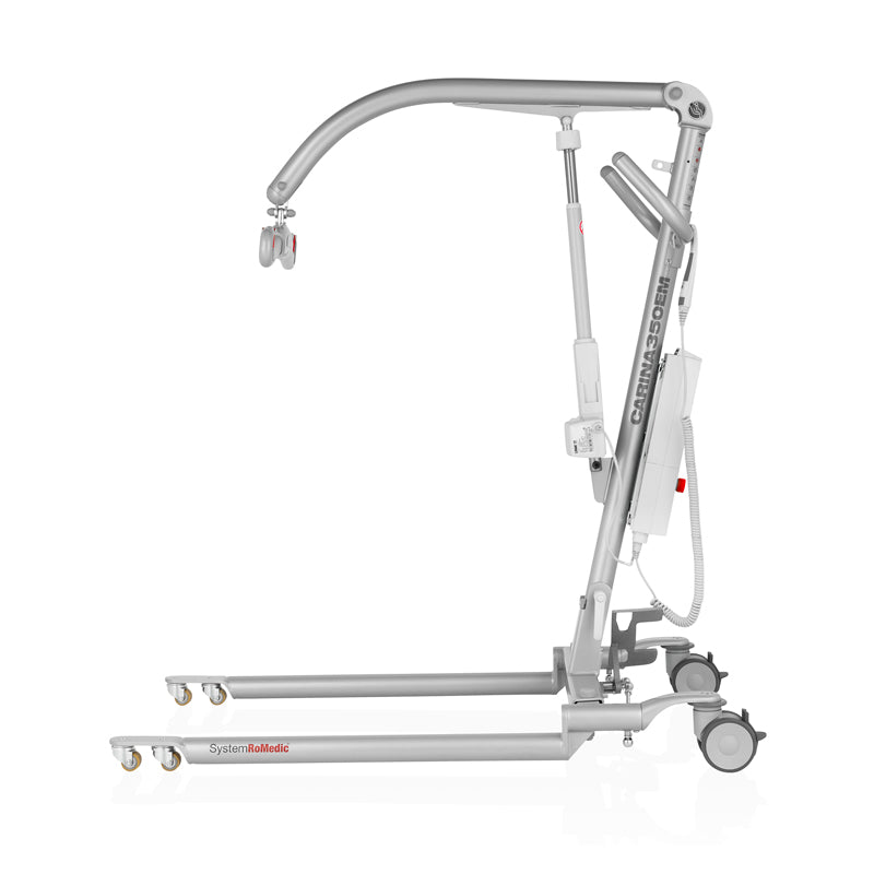 Direct Healthcare Group Carina350EM Mobile Hoist side view 90 degree angle