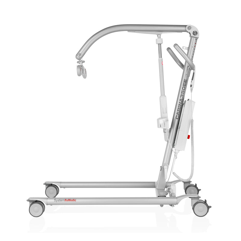 Direct Healthcare Group Carina350EE Mobile Hoist 90 degree angle side veiw