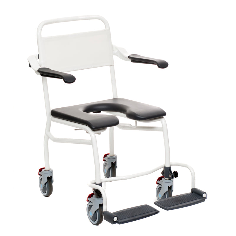 Direct Healthcare Group Mobile Soft Seat Commode Shower Chair 