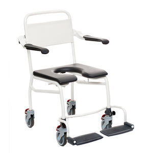 Direct Healthcare Group Mobile Soft Seat Commode Shower Chair 