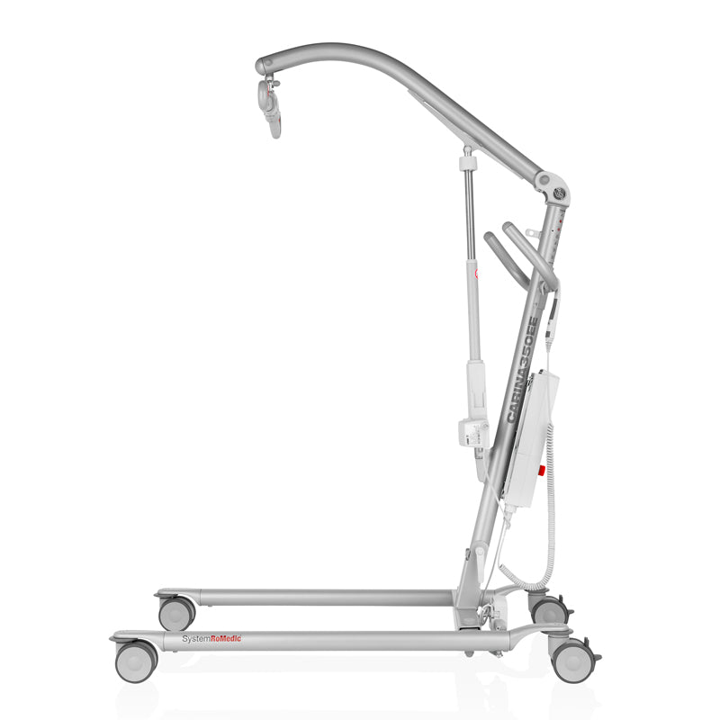 Direct Healthcare Group Carina350EE Mobile Hoist side veiw of full