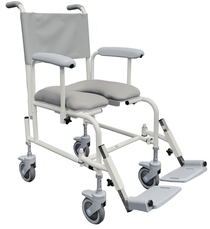 Prism Medical | Freeway Height Adjustable Shower Commode Chair | Antimicrobial Protection 