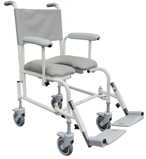 Prism Medical | Freeway Height Adjustable Shower Commode Chair | Antimicrobial Protection 