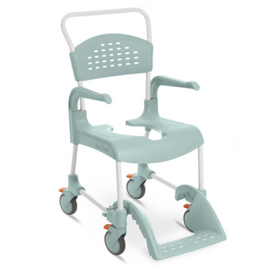 Etac | Enhance Comfort and Accessibility with the Clean Shower Commode Chair Designed for Easy Maneuverability and Optimal Hygiene FULL VIEW