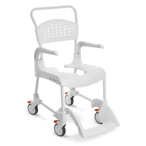 Etac | Enhance Comfort and Accessibility with the Clean Shower Commode Chair Designed for Easy Maneuverability and Optimal Hygiene full view